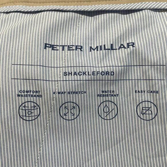 Peter Millar Shackleford Short Beige 48R Big & Tall Golf Performance Stretch NWT - Picture 5 of 6
